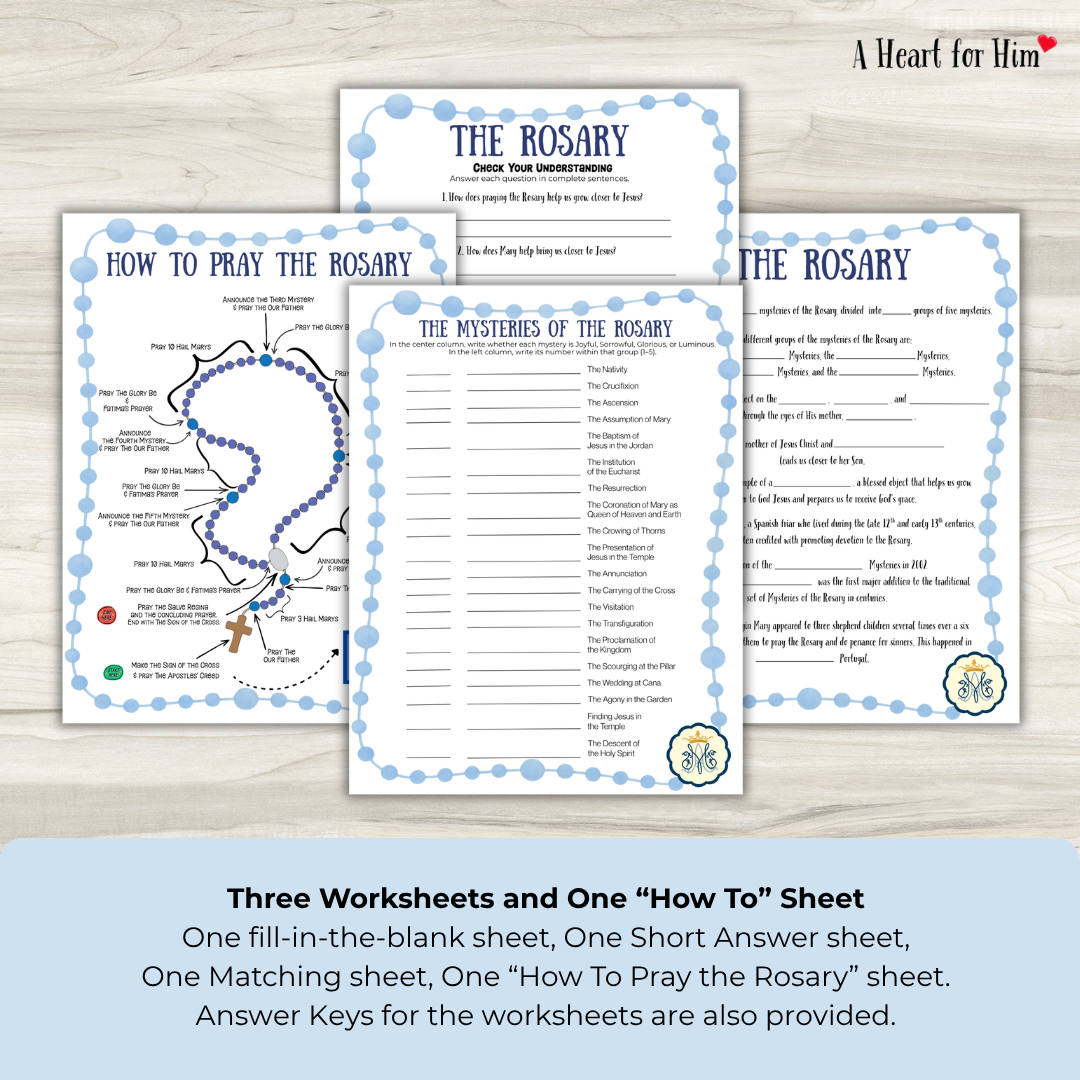 How to Pray the Rosary Printable Resource