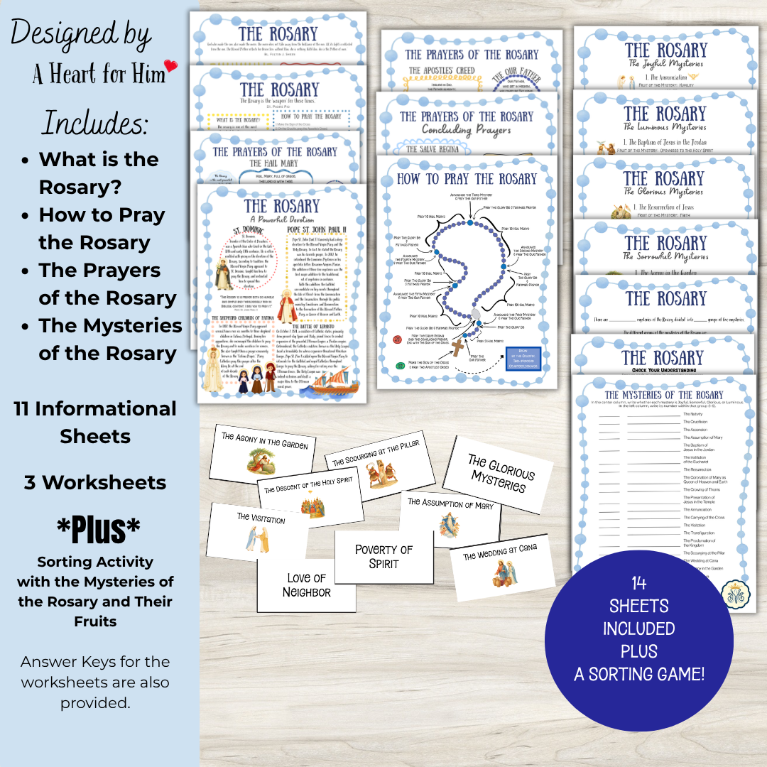 How to Pray the Rosary Printable Resource