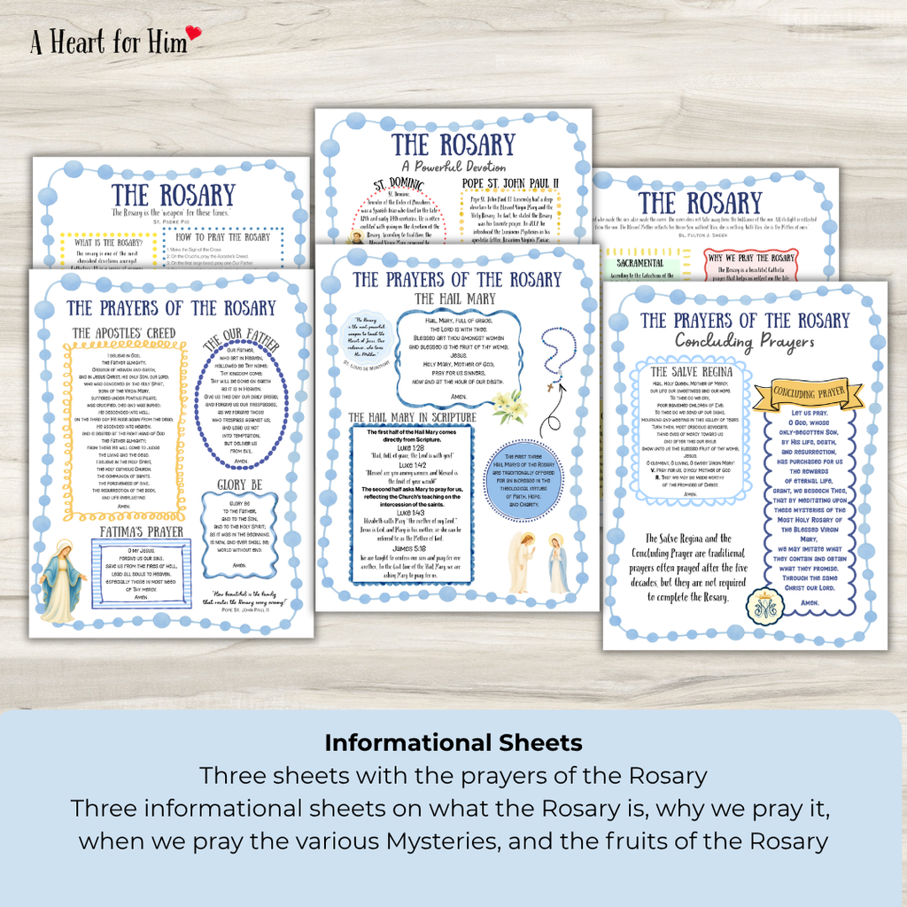 How to Pray the Rosary Printable Resource