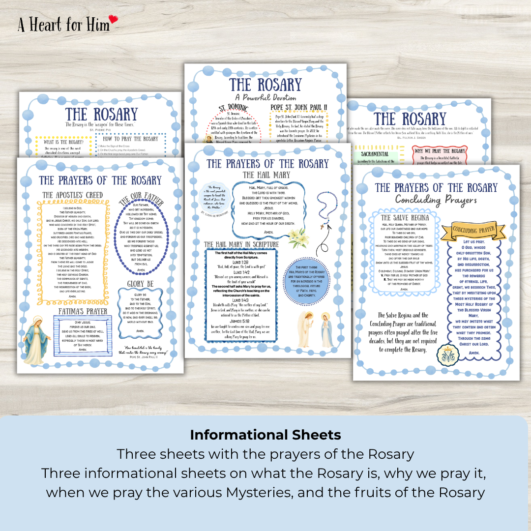 How to Pray the Rosary Printable Resource