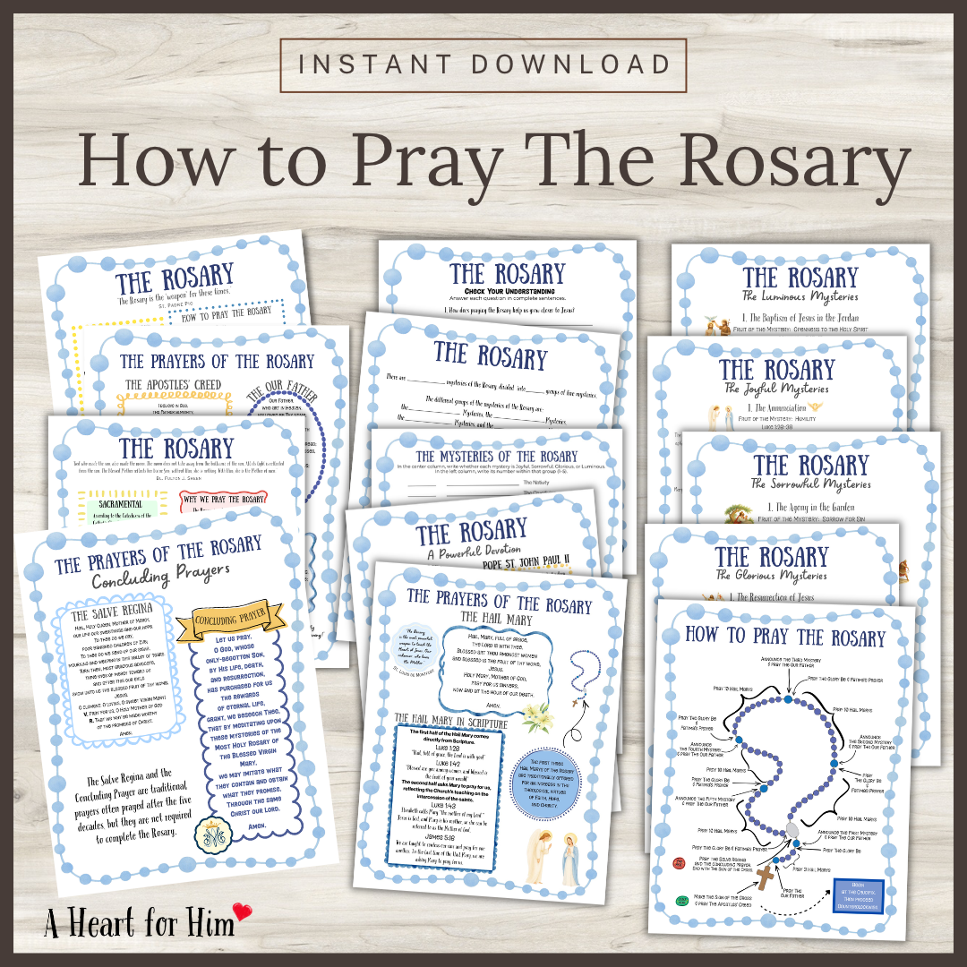 How to Pray the Rosary Printable Resource