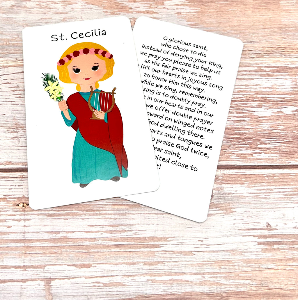 St. Cecilia Prayer Card