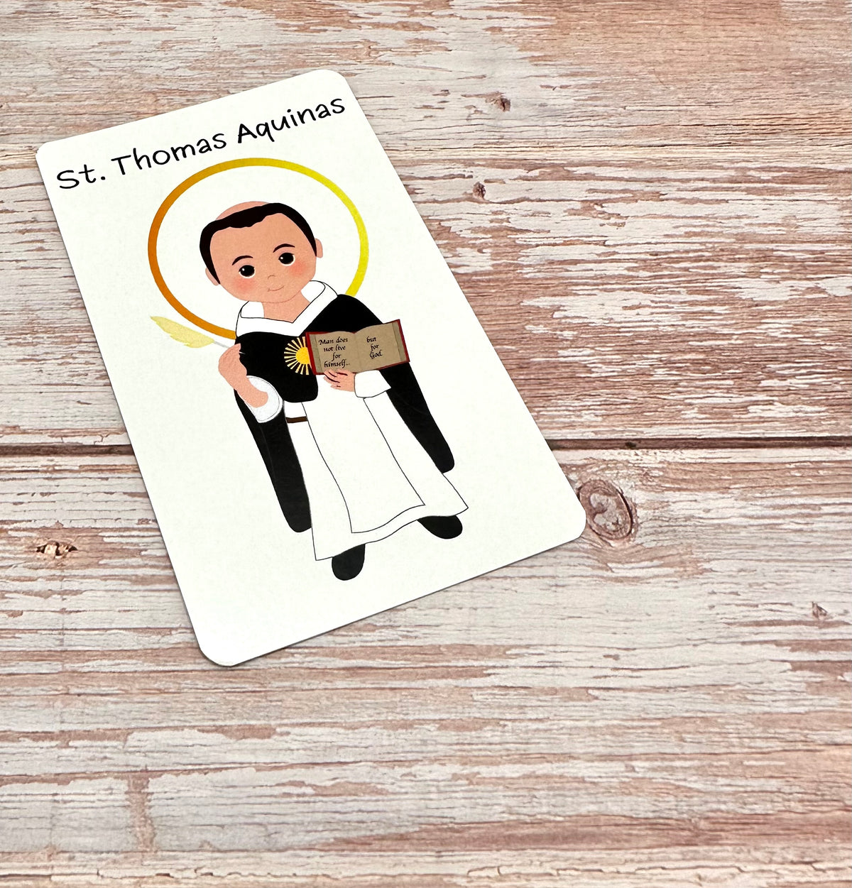 St. Thomas Aquinas Prayer Card