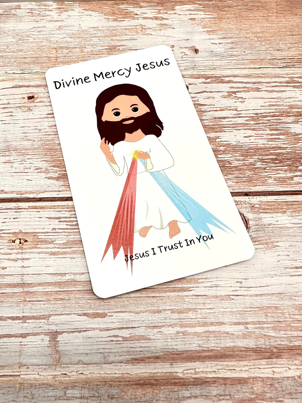 Divine Mercy Jesus Prayer Card