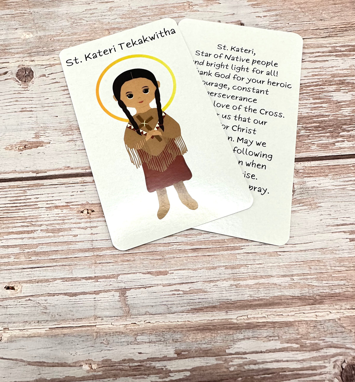 St. Kateri Tekakwitha Prayer Card