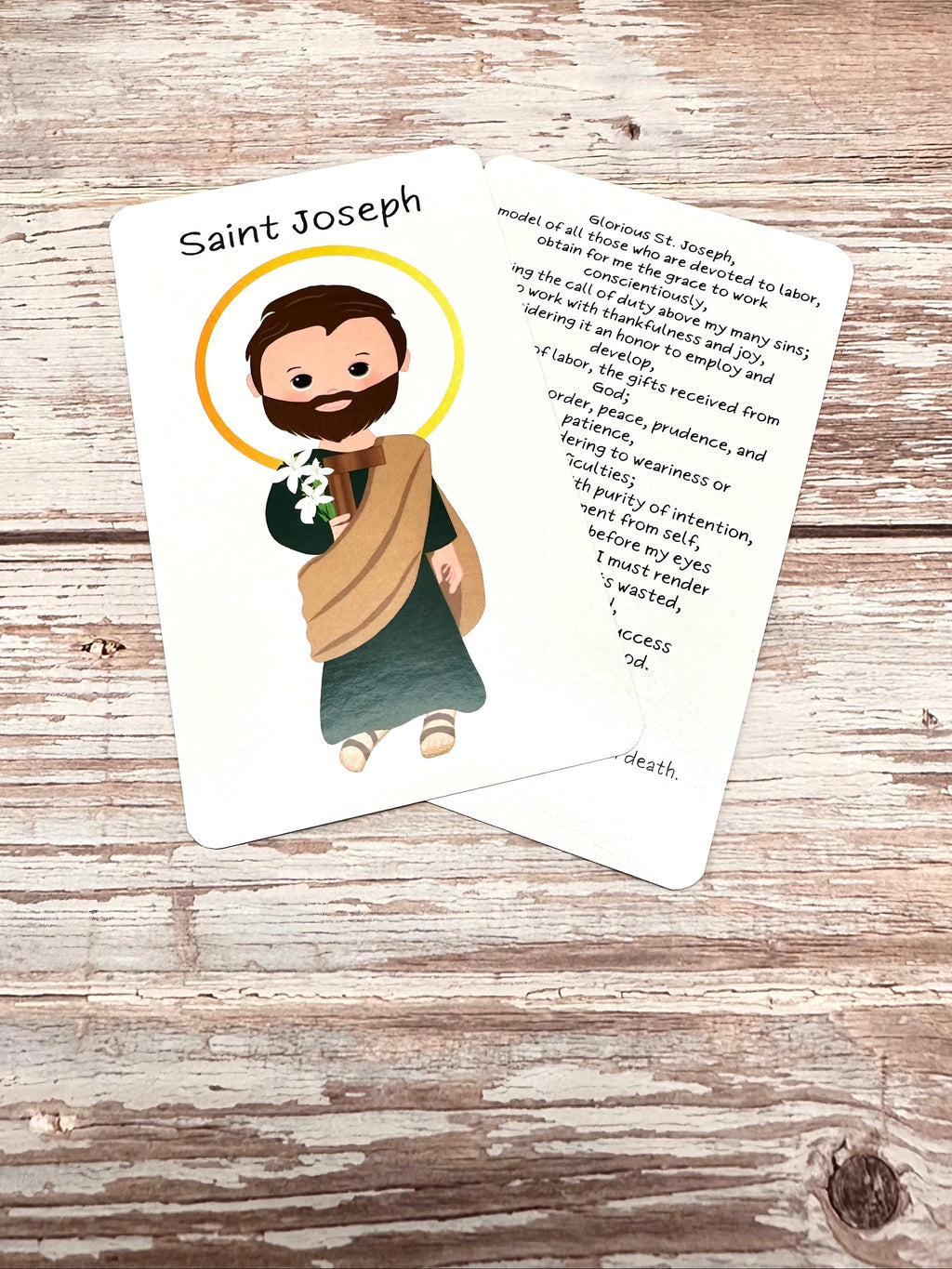 St. Joseph Prayer Card