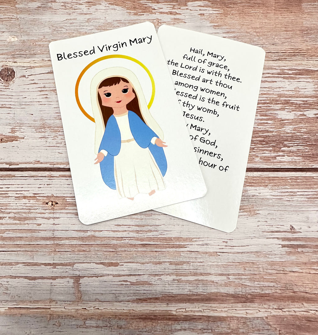 Blessed Virgin Mary Prayer Card