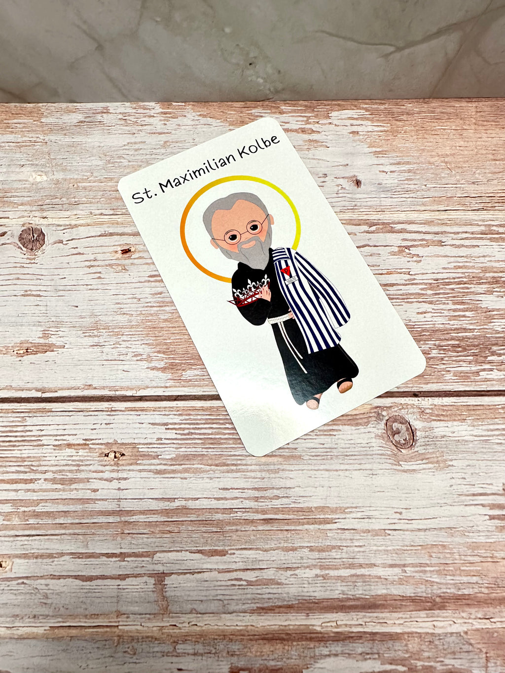 St. Maximilian Kolbe Prayer Card
