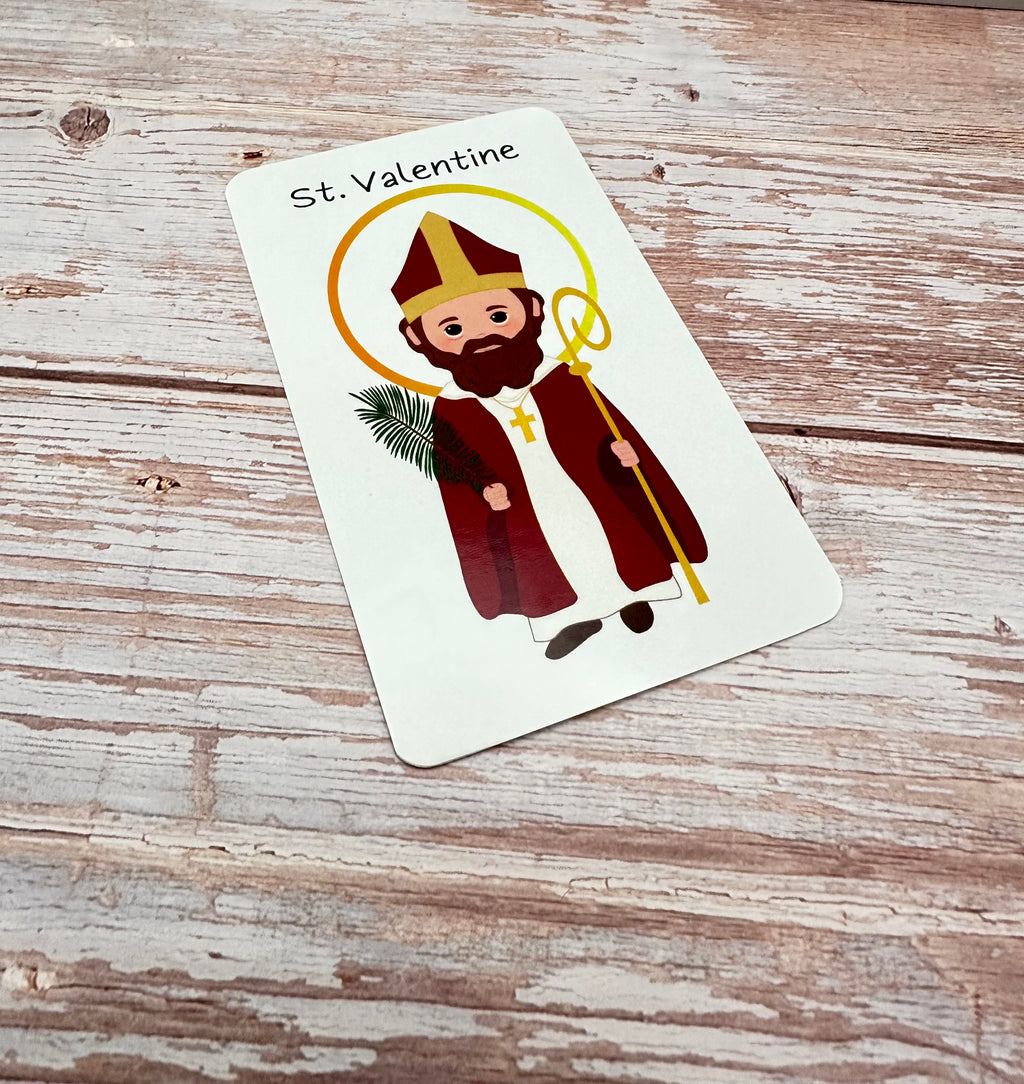 St. Valentine Prayer Card