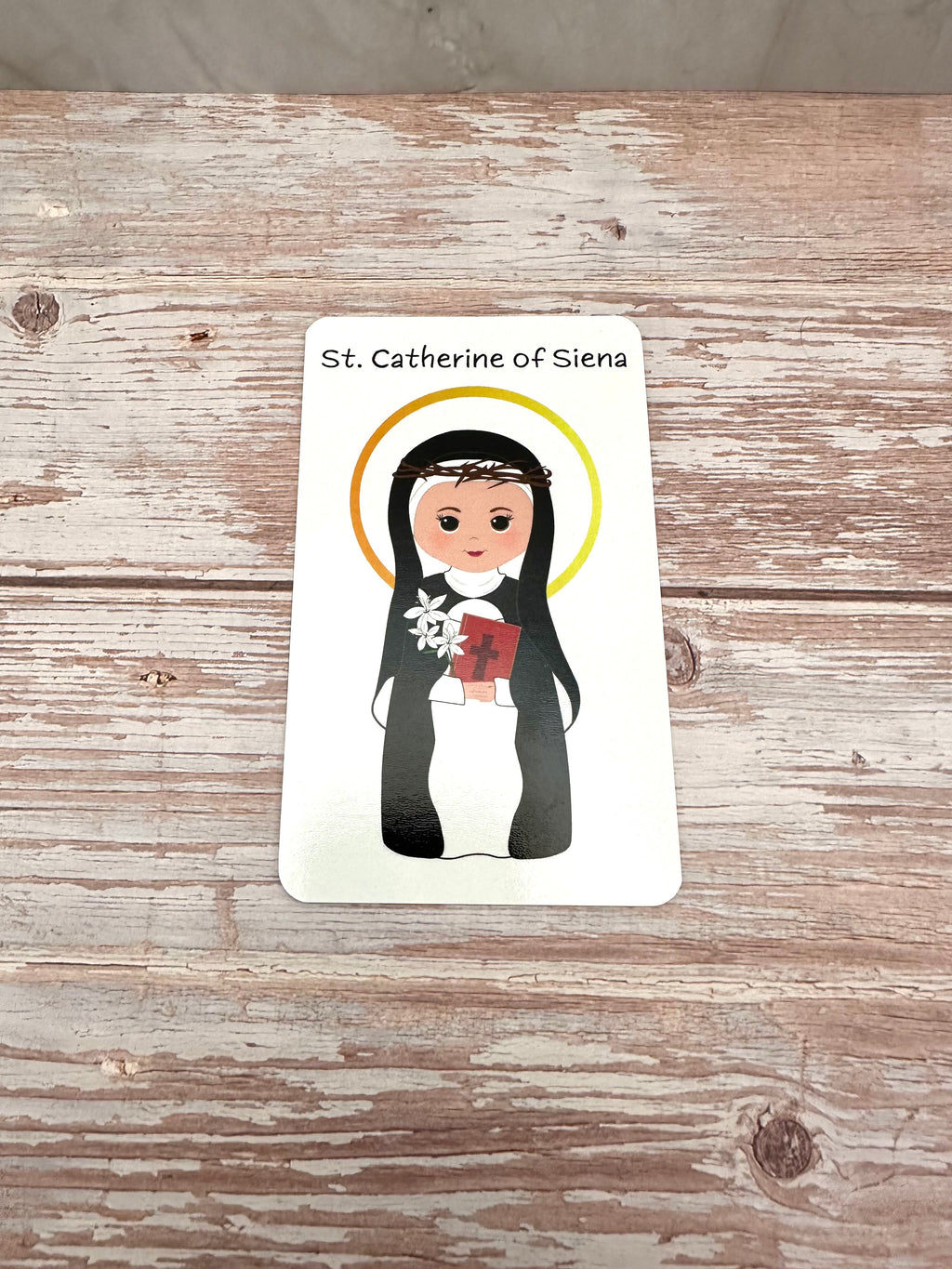 St. Catherine of Siena Prayer Card