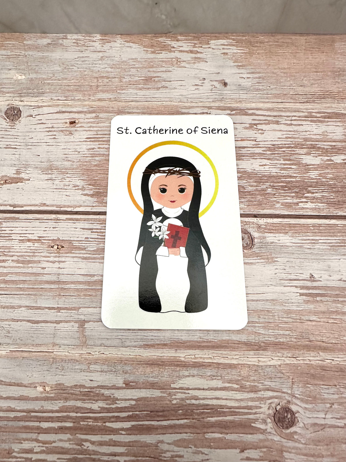 St. Catherine of Siena Prayer Card