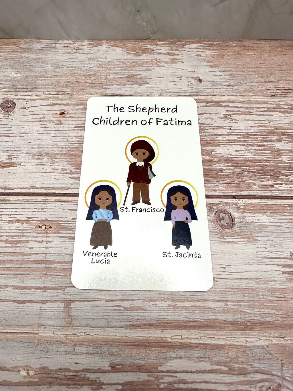 Shepherd Children of Fatima Prayer Card