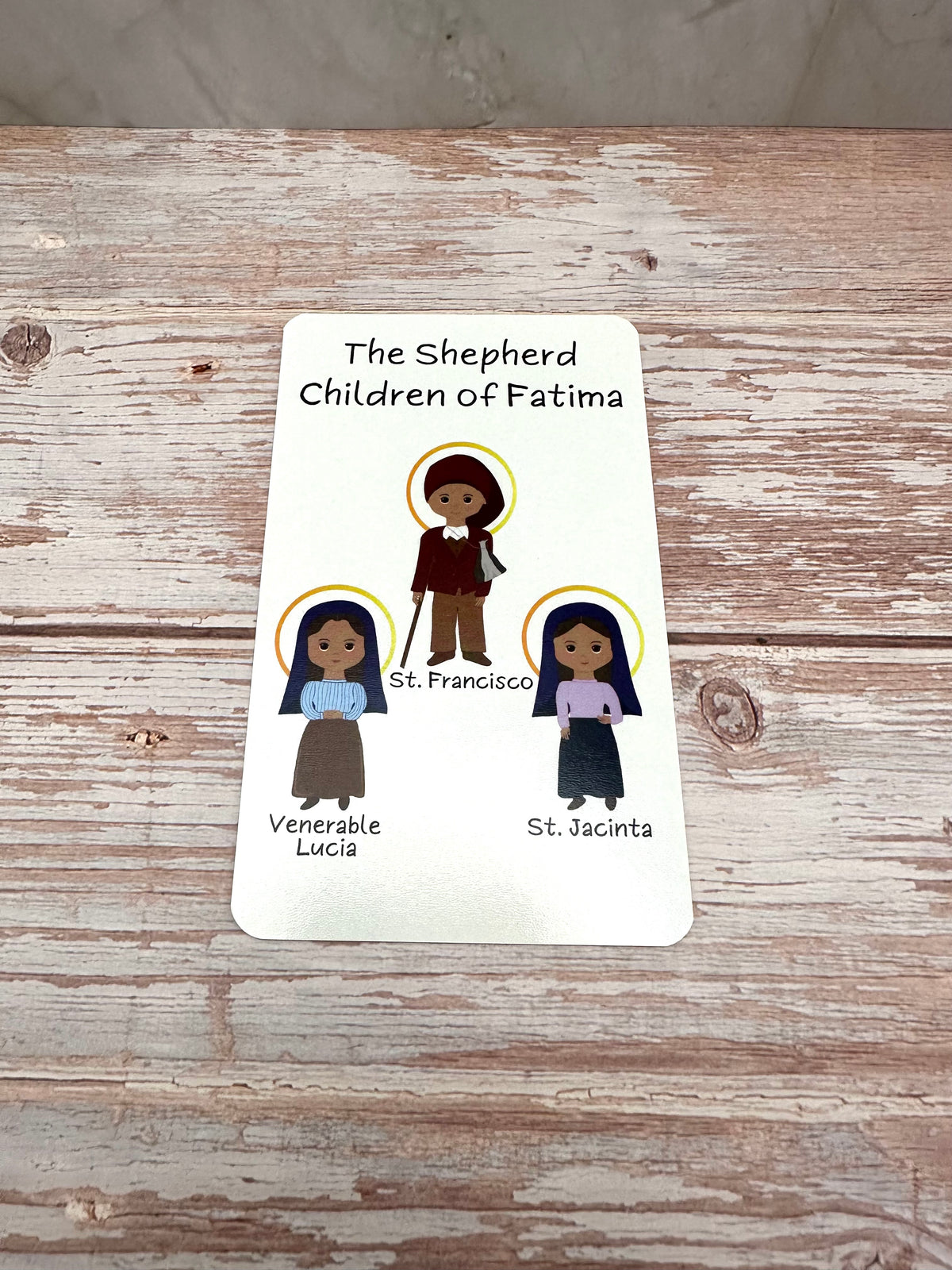 Shepherd Children of Fatima Prayer Card