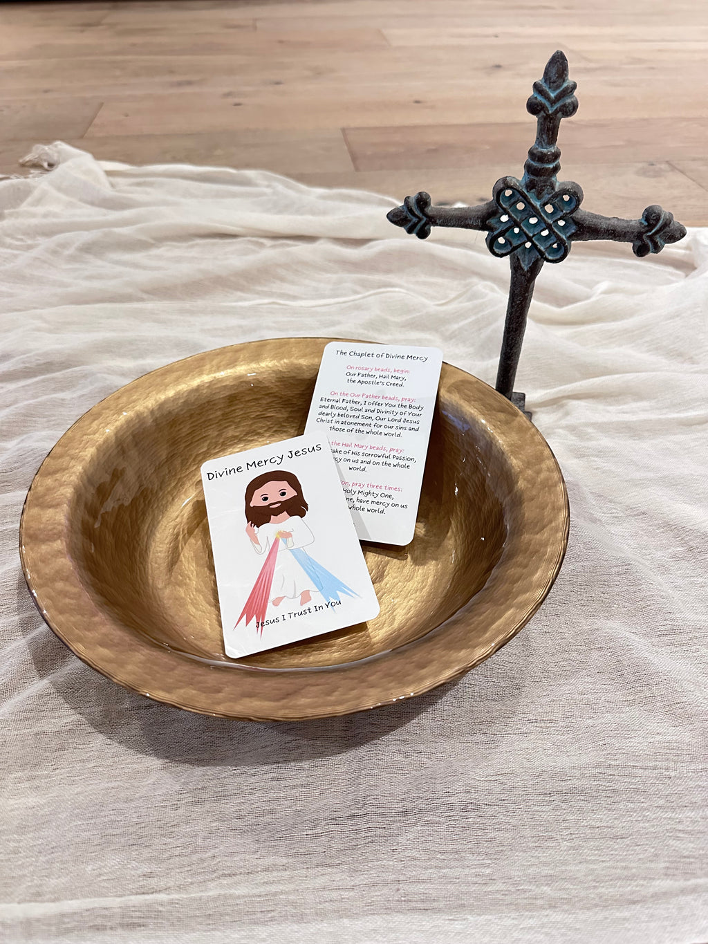 Divine Mercy Jesus Prayer Card