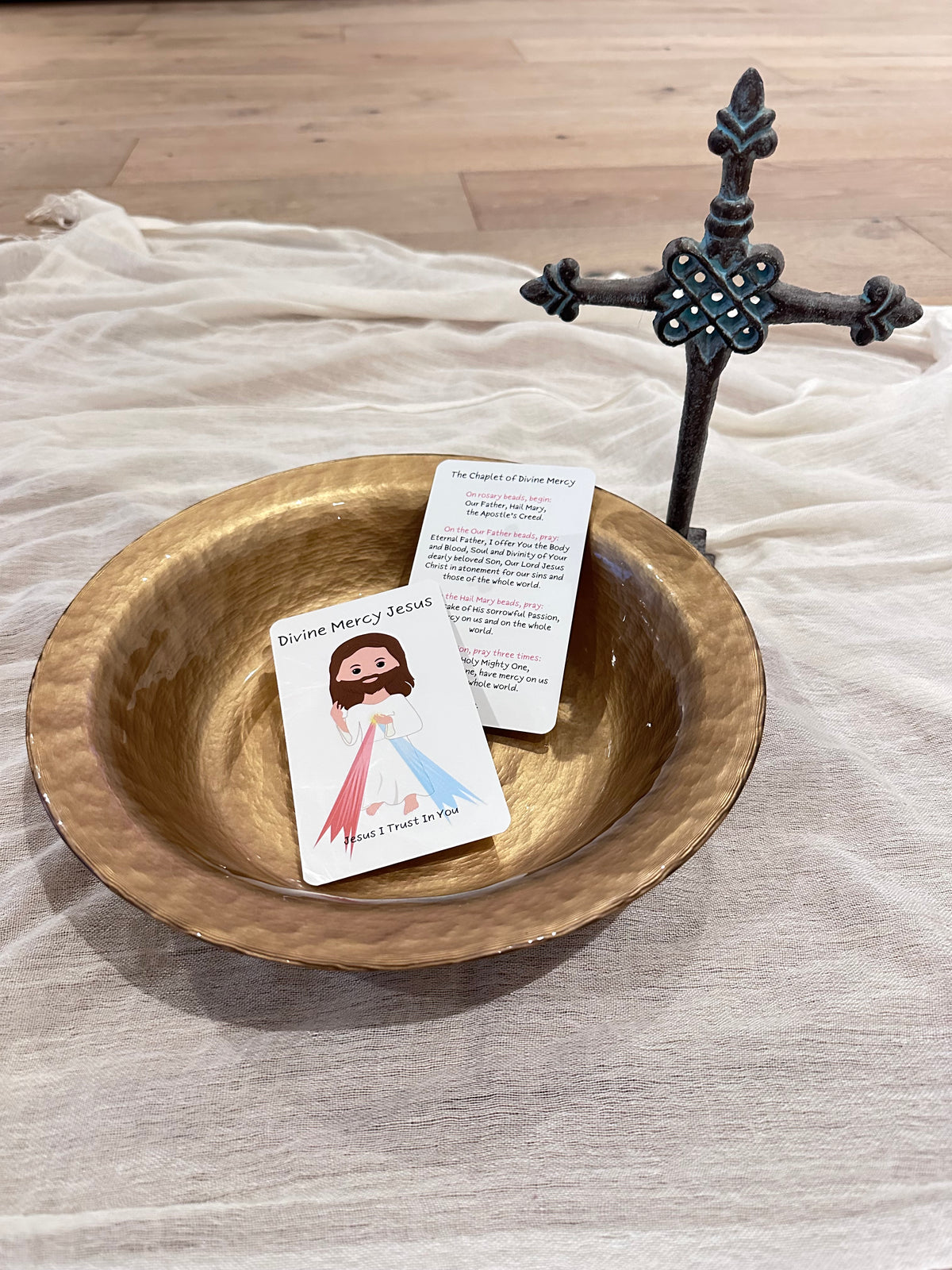 Divine Mercy Jesus Prayer Card