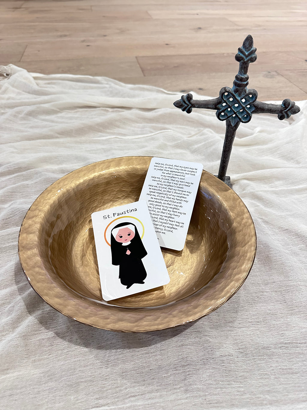 St. Faustina Prayer Card