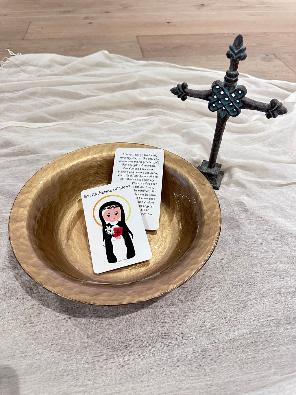 St. Catherine of Siena Prayer Card
