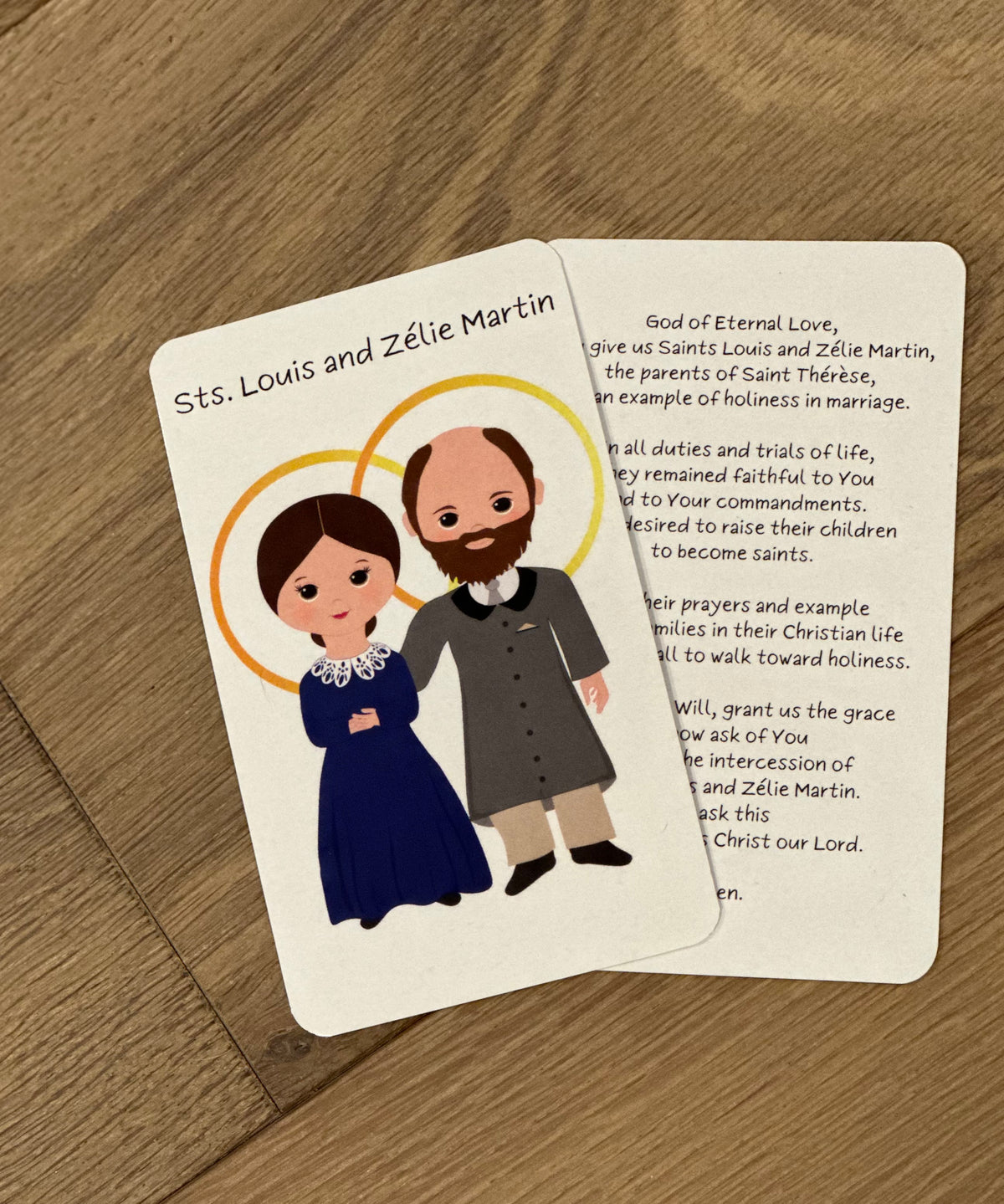St. Louis and St. Zélie Martin Prayer Card