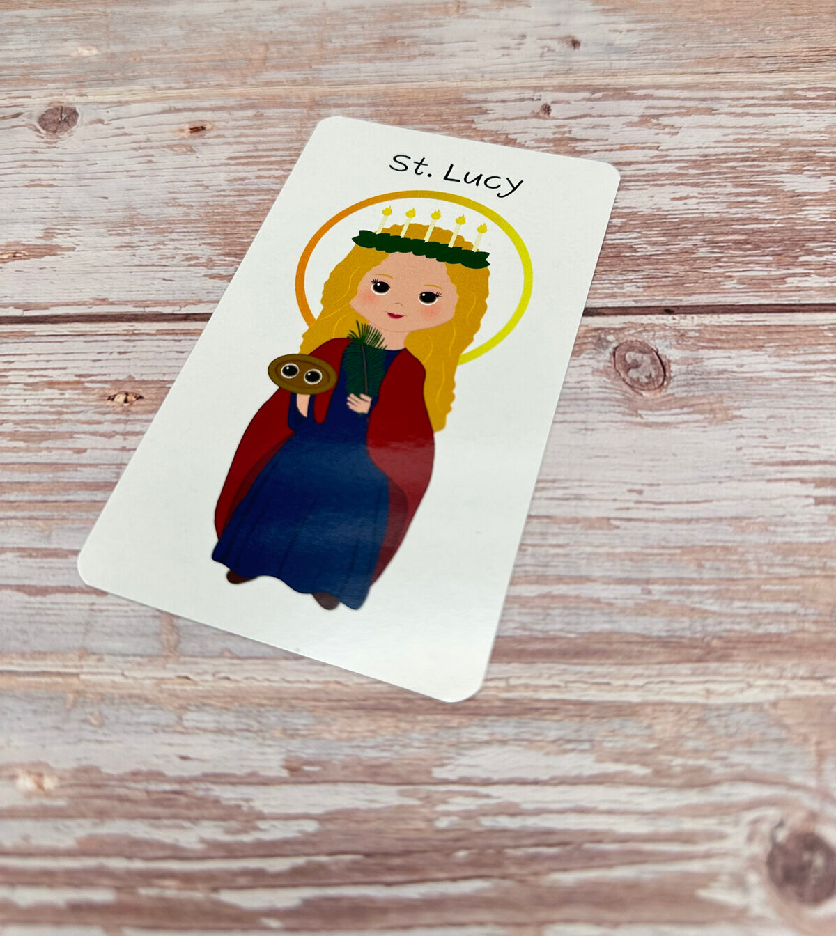 St. Lucy Prayer Card