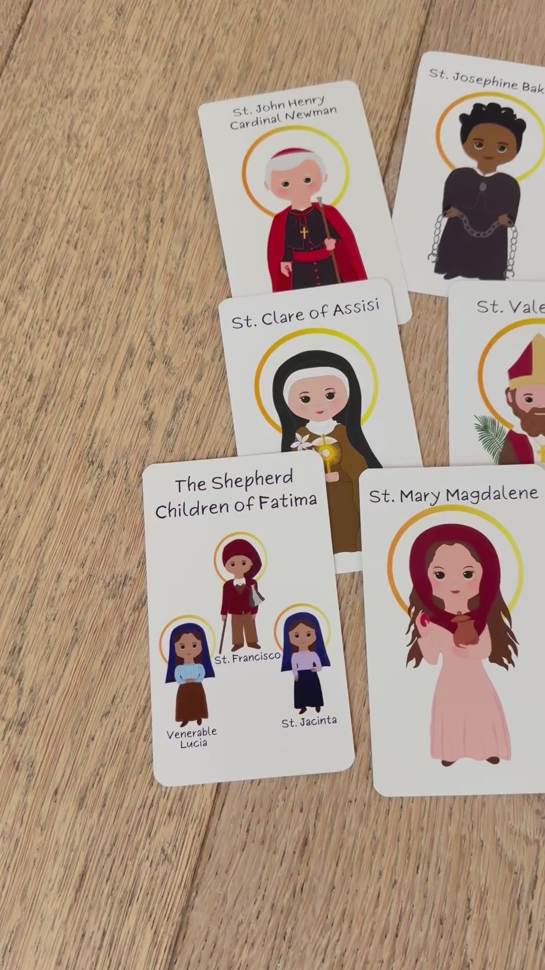 Catholic Saint Prayer Cards – Set 2 | 26 Beautifully Illustrated Cards